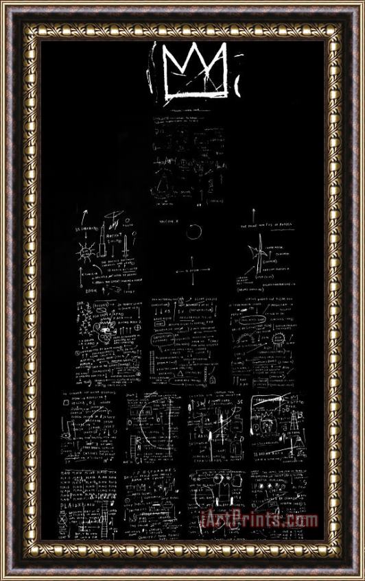 Jean-michel Basquiat Tuxedo Framed Painting