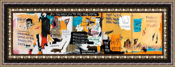 Jean-michel Basquiat Undiscovered Genius of The Mississippi Delta Framed Print