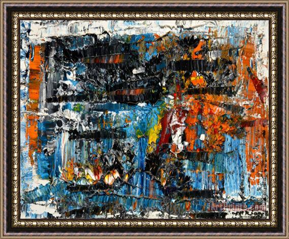 Jean-paul Riopelle Nouvelles Impressions Framed Painting