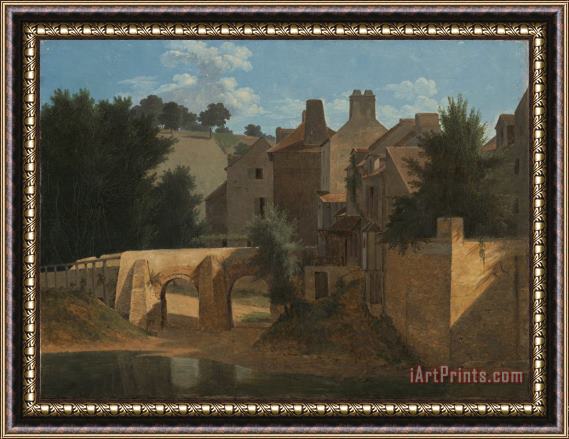 Jean Victor Bertin View in The Ile De France Framed Painting