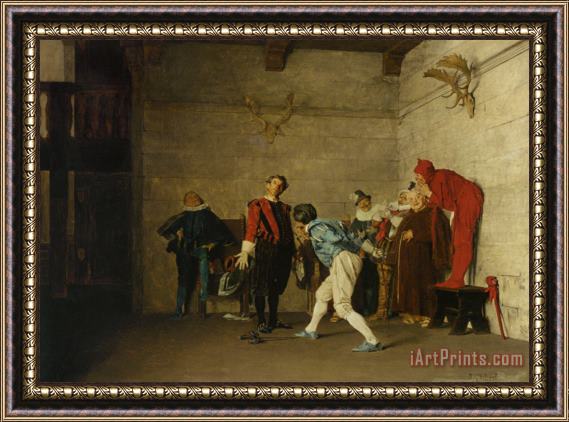 Jehan Georges Vibert The Thespians Framed Print