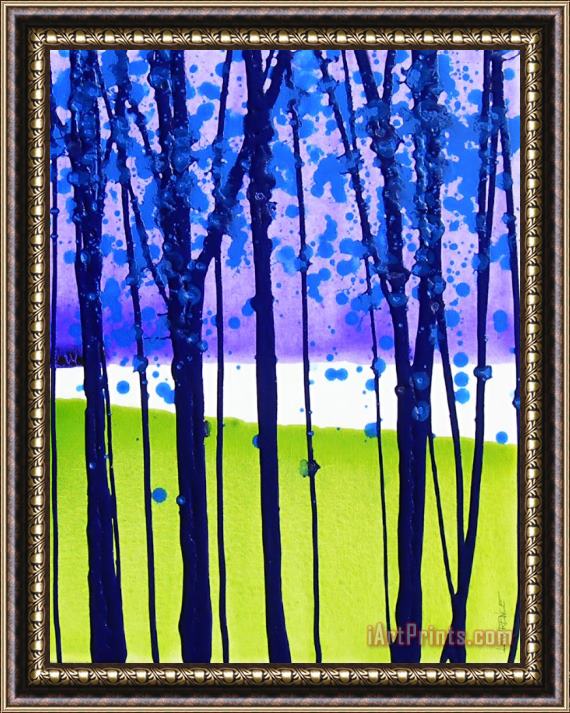 Jerome Lawrence Landscape with Trees III Framed Print