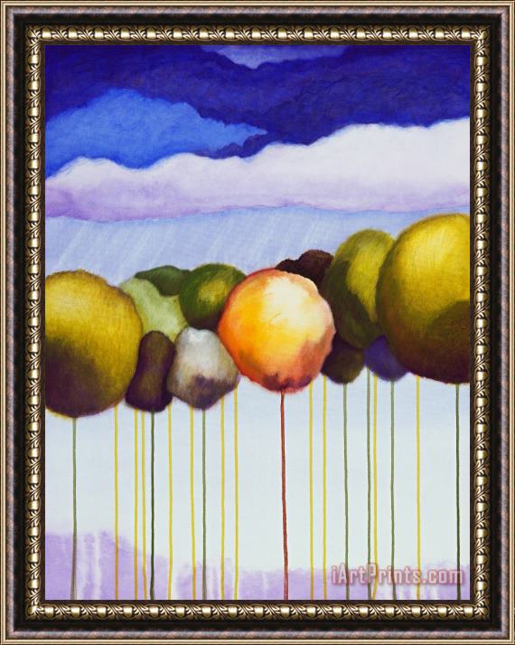 Jerome Lawrence Passionate Twilight VIII Framed Painting