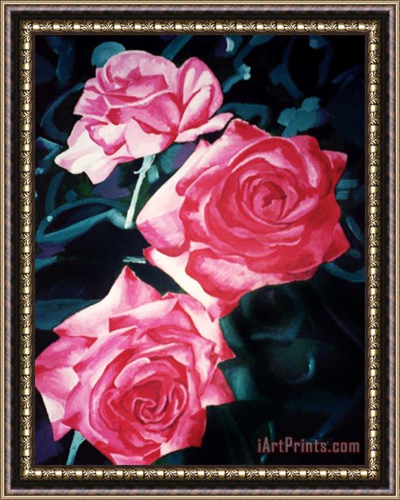 Jerome Lawrence Roses Framed Print