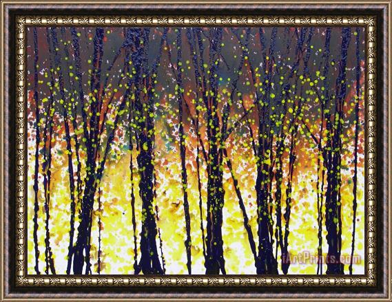 Jerome Lawrence Trees at Twilight VIII Framed Painting