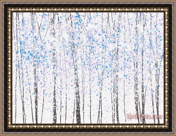 Jerome Lawrence Trees at Twilight X Framed Print