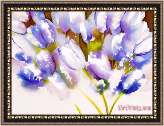 Jerome Lawrence Tulips are People III Framed Painting