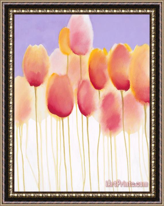Jerome Lawrence Tulips are People IX Framed Painting