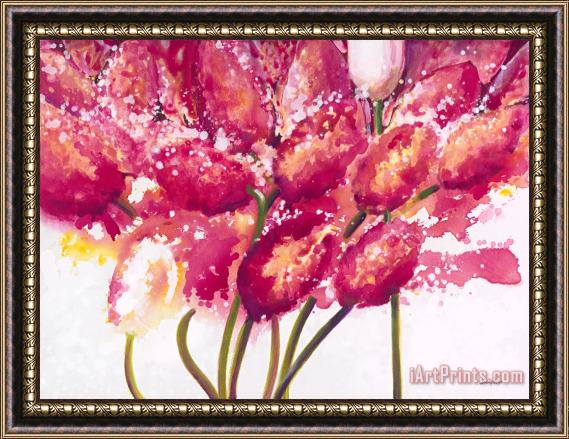 Jerome Lawrence Tulips are People VIII Framed Painting