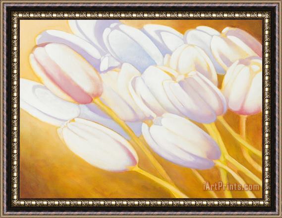 Jerome Lawrence Tulips are People XII h Framed Painting