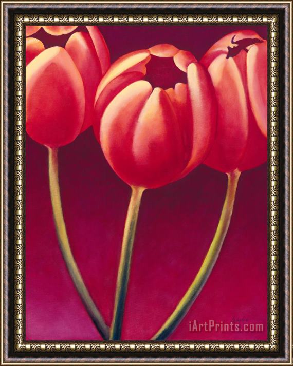 Jerome Lawrence Tulips are People XIV Framed Painting