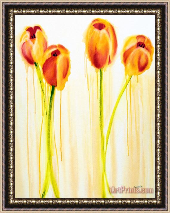 Jerome Lawrence Tulips are People XVII Framed Painting