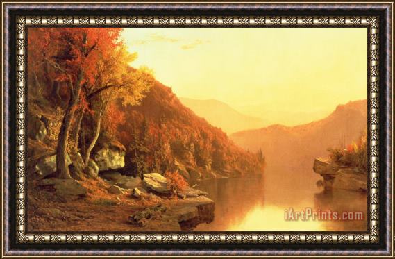 Jervis McEntee Shawanagunk Mountains Framed Painting