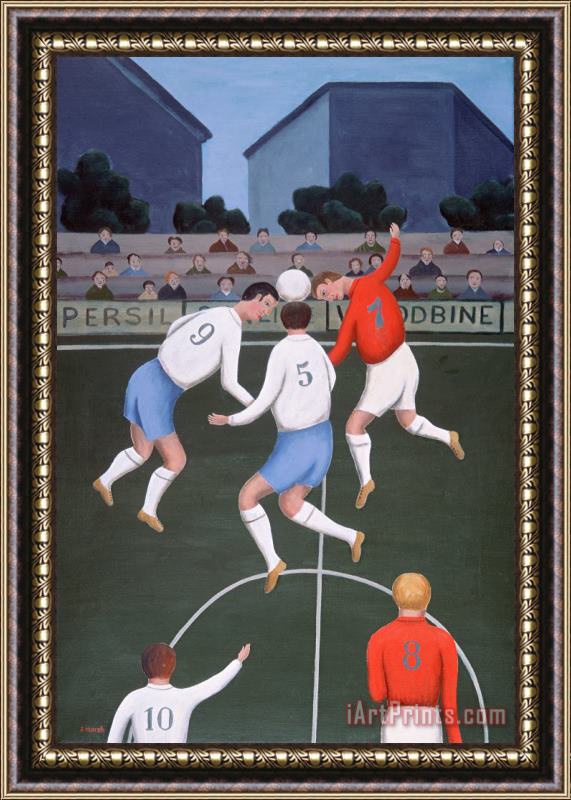 Jerzy Marek Football Framed Painting