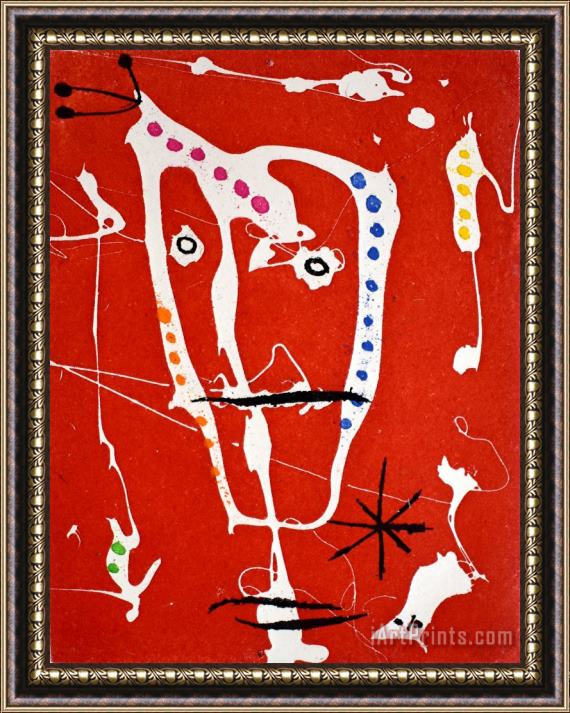 Joan Miro Composition I, From The Breakers Les Brisants, 1958 Framed Painting