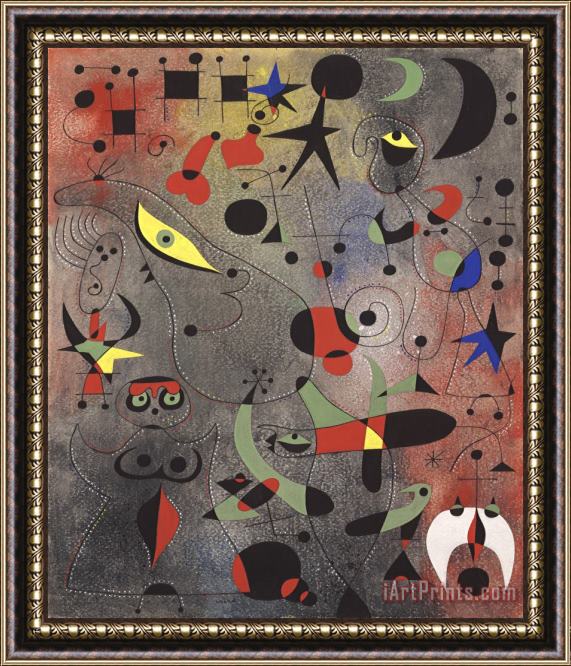 Joan Miro Constellation: Awakening in The Early Morning Framed Print
