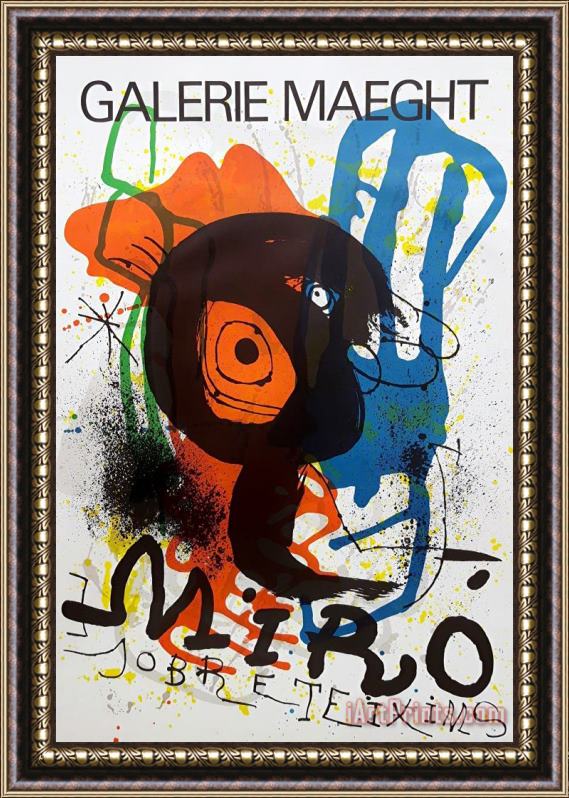 Joan Miro Sobreteixims 1973 Framed Painting