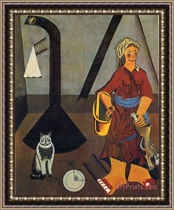 Joan Miro The Farmer's Wife 1923 Framed Print