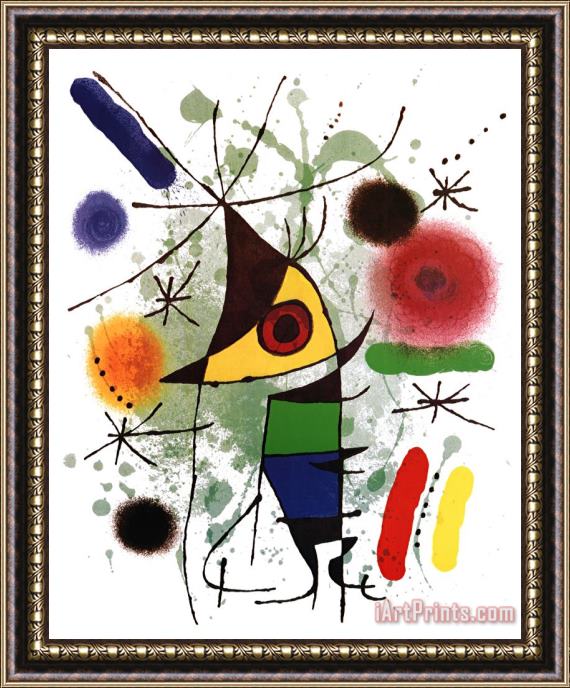 Joan Miro The Singer Framed Print
