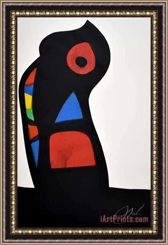 Joan Miro The Ustashi L'oustachi, 1978 Framed Print