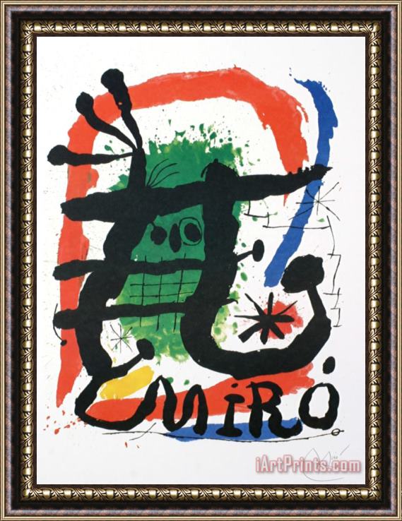 Joan Miro Xxieme Siecle 20th Century Framed Painting