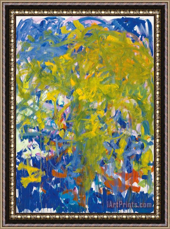 Joan Mitchell Before, Again III, 1985 Framed Painting
