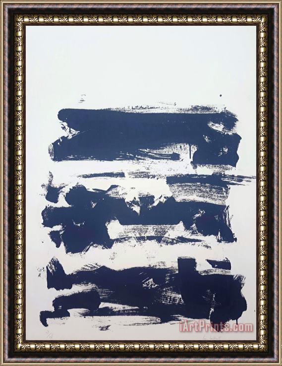 Joan Mitchell Champs (grey), 1991 1992 Framed Painting