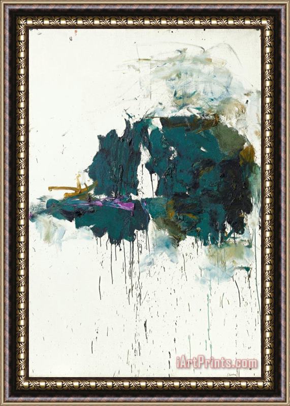 Joan Mitchell Violet Cypress, 1964 Framed Painting