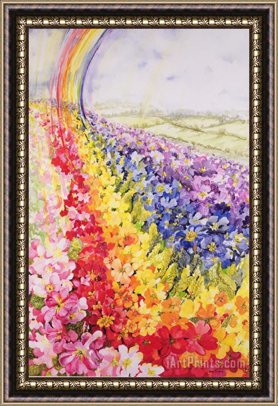 Joan Thewsey Primrose Rainbow Framed Painting