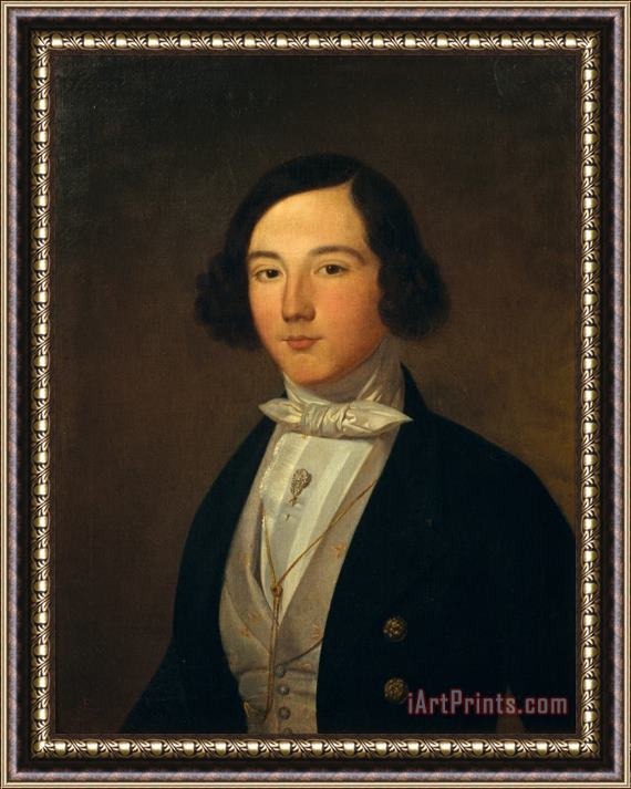 Joaquim Espalter Portrait of Octavi Carbonell I Sanroman Framed Print