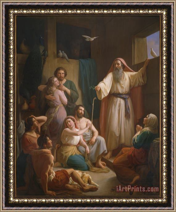 Joaquim Ramirez Interior of Noah's Ark Framed Painting