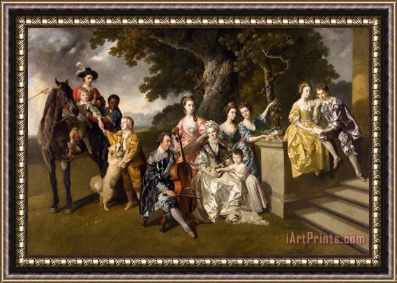 Johan Joseph Zoffany The Family of Sir William Young Framed Print