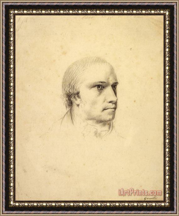 Johann Heinrich Wilhelm Tischbein Portrait of Antonio Canova Framed Print
