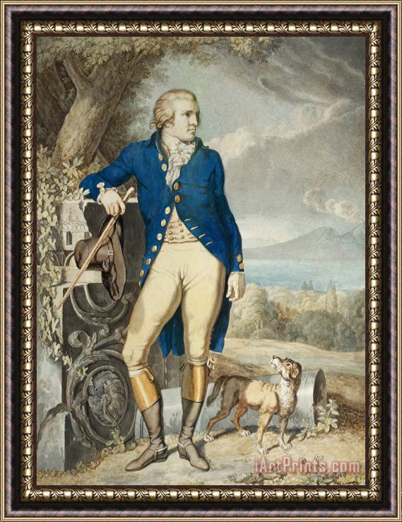 Johann Heinrich Wilhelm Tischbein Portrait Of Johann Wolfgang Von Goethe In The Country Framed Painting