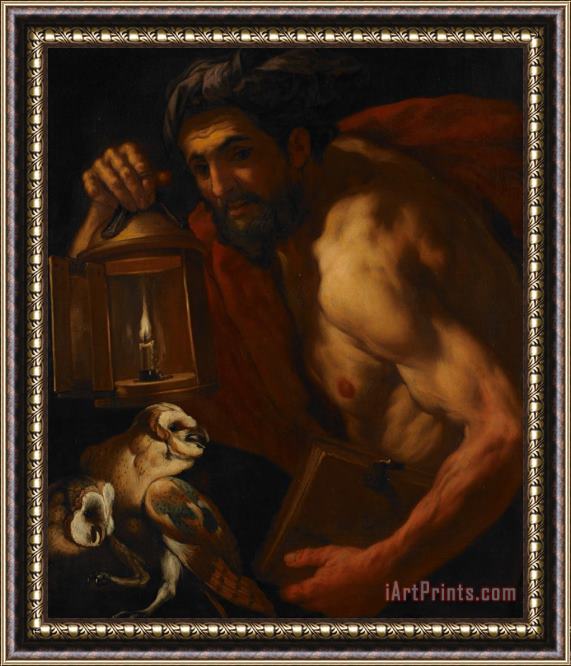 Johann Karl Loth Diogenes Framed Painting
