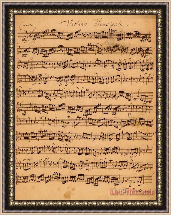 Johann Sebastian Bach The Brandenburger Concertos Framed Print