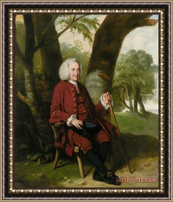 Johann Zoffany Portrait of Dr. Thomas Hanson of Canterbury Framed Print