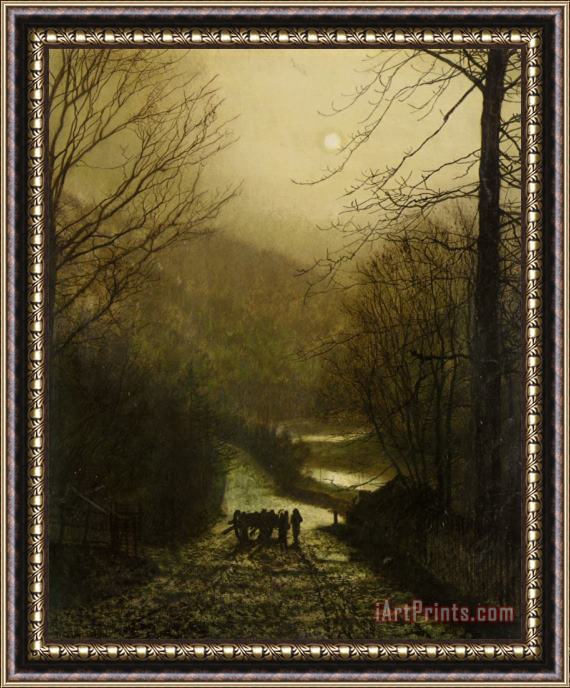 John Atkinson Grimshaw Forge Valley Near Scarborough Framed Painting