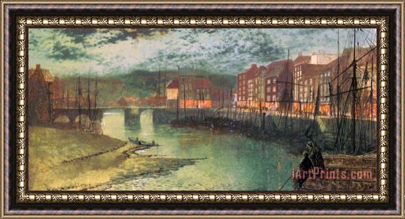 John Atkinson Grimshaw Whitby Docks Framed Print