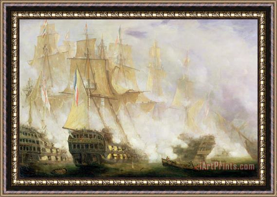 John Christian Schetky The Battle of Trafalgar Framed Print