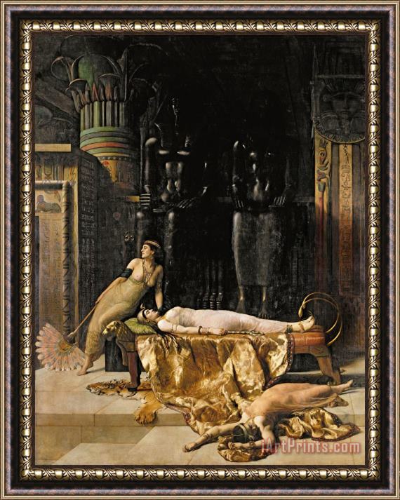 John Collier The Death of Cleopatra Framed Print