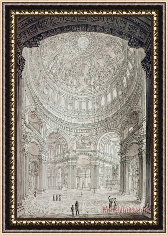 John Coney Interior of Saint Pauls Cathedral Framed Print