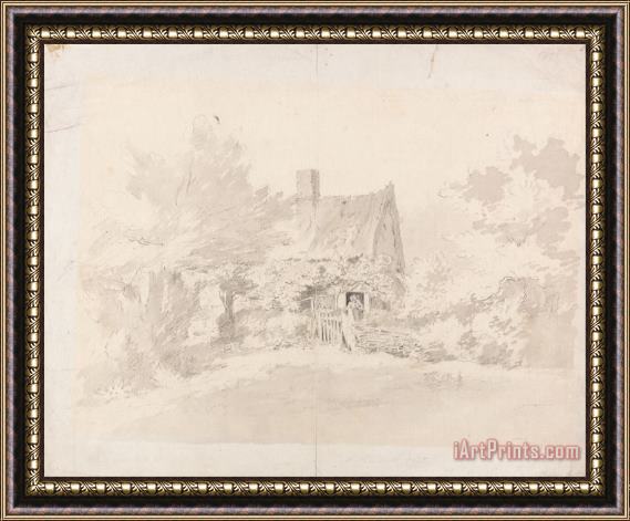 John Constable Cottage Among Trees Framed Print