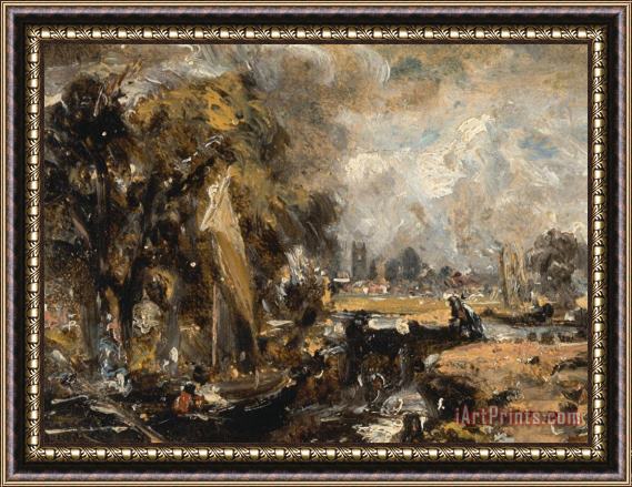 John Constable Dedham Lock Framed Print