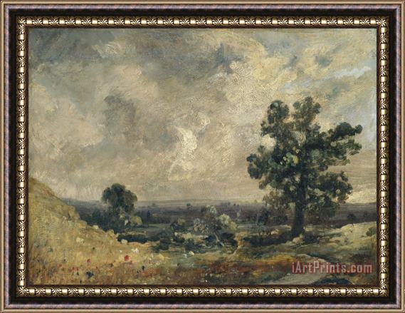 John Constable English Landscape, Undated Framed Print