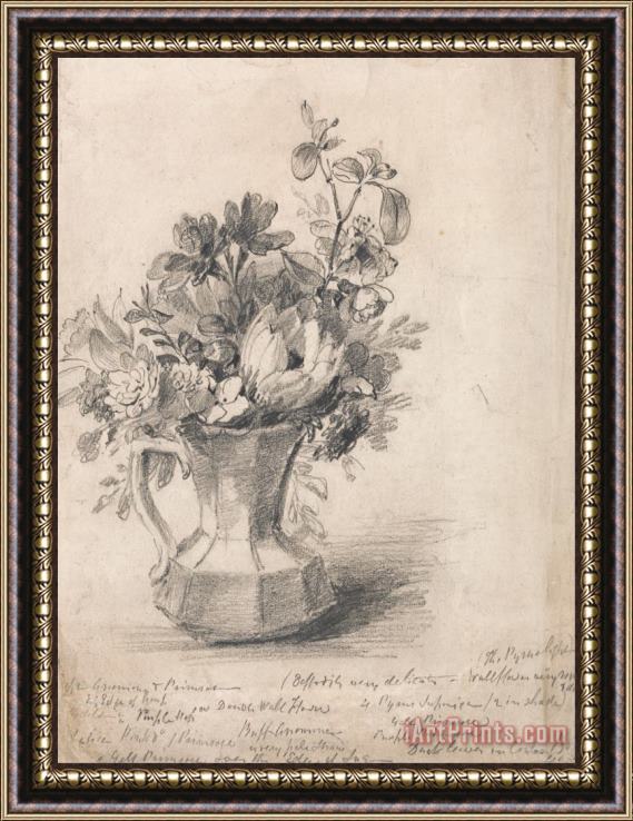 John Constable Flowers in a Pitcher Framed Print