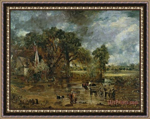 John Constable Full scale study for 'The Hay Wain' Framed Print
