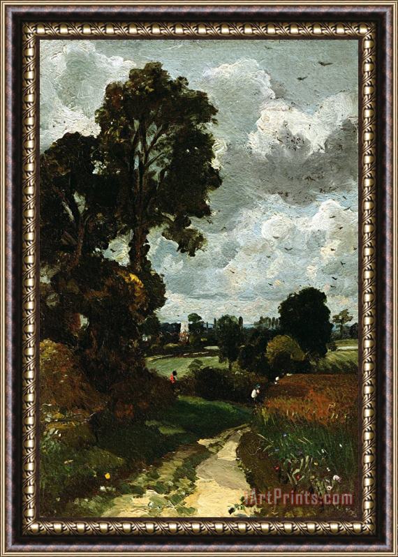 John Constable Oil Sketch of Stoke-by-Nayland Framed Painting