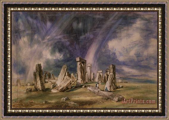 John Constable Stonehenge Framed Painting