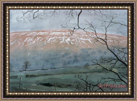 John Cooke Rise Hill in December Framed Print